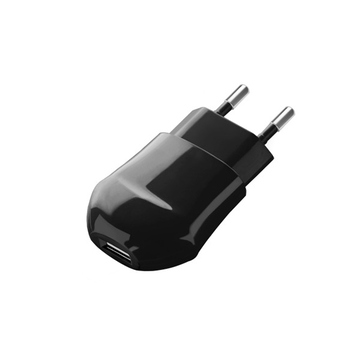 Зарядное устройство Deppa 23123 Black (сетевое, USB, 1A, без кабеля)