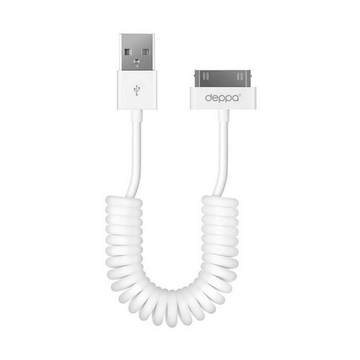 Кабель Deppa 72118 USB2.0-Apple 30-pin White (1,5м)