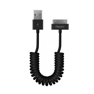 Кабель Deppa 72119 USB2.0-Apple 30-pin Black (1,5м)