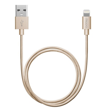 Кабель Deppa 72188 USB2.0-Lightning MFI Gold (1,2м)