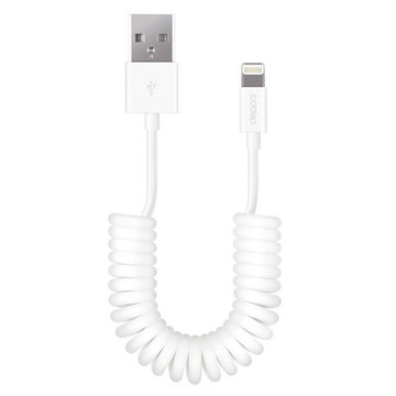 Кабель Deppa 72125 USB2.0-Lightning White (витой провод, 2м)