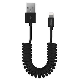 Кабель Deppa 72126 USB2.0-Lightning Black (витой провод, 2м)
