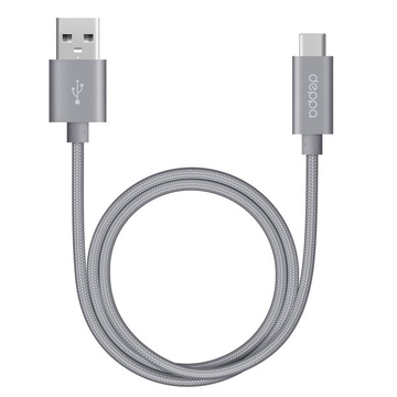 Кабель Deppa 72251 USB3.0-USB-C Gray (1,2м)