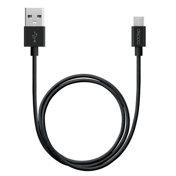 Кабель Deppa 72256 USB2.0-microUSB Black (1,2м)