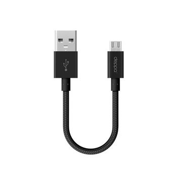 Кабель Deppa 72259 USB2.0-microUSB Black (0,15м)