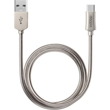 Кабель Deppa 72274 USB2.0-USB-C Alum Silver (1,2м)