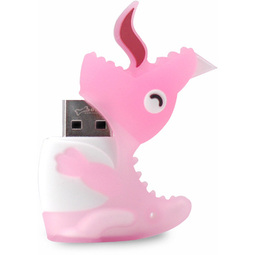 Оригинальная подарочная флешка Bone Dinosaur 2GB Pink