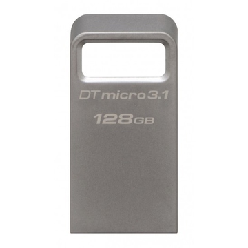 Флешка USB 3.0 Kingston Data Traveler Micro 3.1 128гб Silver