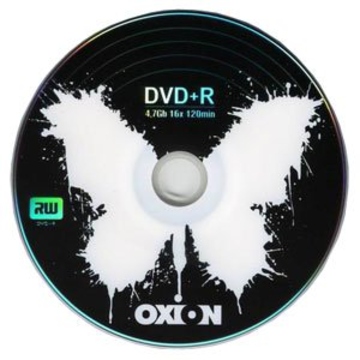 DVD+R (болванка) Oxion Slim Case 1шт (4.7GB, 16x, с рисунком "FluOff")