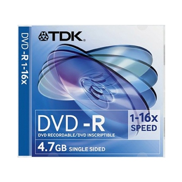 DVD+R (болванка) TDK Slim Case 1шт (4.7GB, 16x)