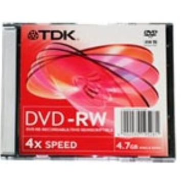 DVD-RW TDK Slim Case 5шт (4.7GB, 4x)