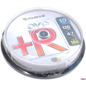 Диск DVD-R Fujifilm Cake Box 10шт (4.7GB, 16x)