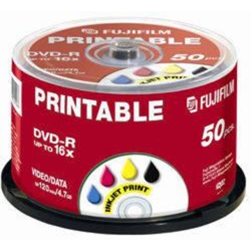 Диск DVD-R Fujifilm Cake Box 50шт (4.7GB, 16x, Printable)