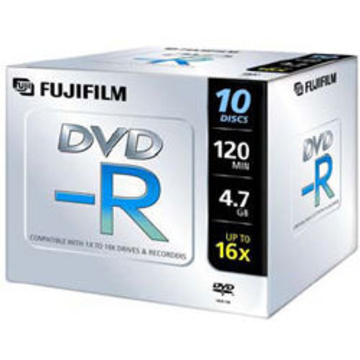 Диск DVD-R Fujifilm Jewel Case 10шт (4.7GB, 16x)