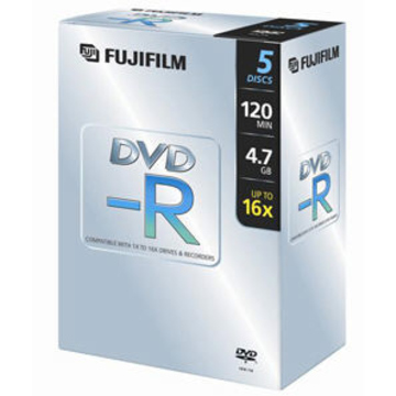 Диск DVD-R Fujifilm Video Box 5шт (4.7GB, 16x)