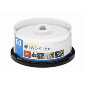 Диск DVD-R HP Spindle 25шт (4.7GB, 16x, Printable)