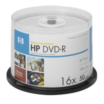 Диск DVD-R HP Spindle 50шт (4.7GB, 16x, Printable)