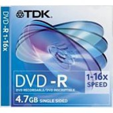 Диск DVD-R TDK Slim Case 1шт (4.7GB, 16x)