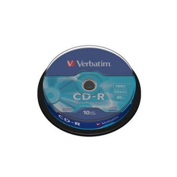 Диск DVD-R Verbatim Cake Box 10шт (4.7GB, 16x, Matte Silver)