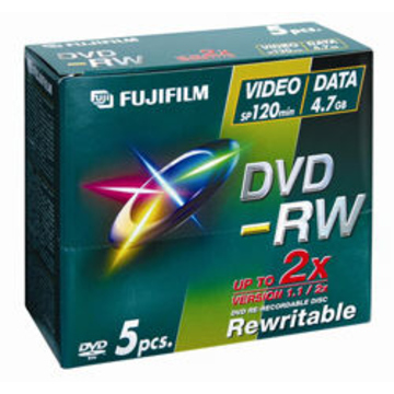 DVD-RW Fujifilm Jewel Case 5шт (4.7GB, 2x)