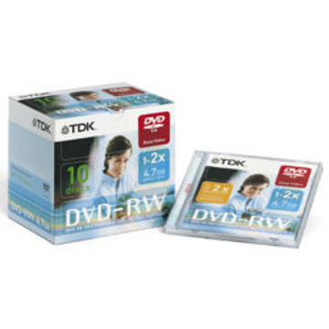 DVD-RW TDK Jewel Case 10шт (4.7GB, 2x)