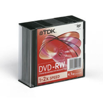 DVD-RW TDK Slim Case 10шт (4.7GB, 2x)