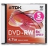 DVD-RW TDK Slim Case 5шт 
