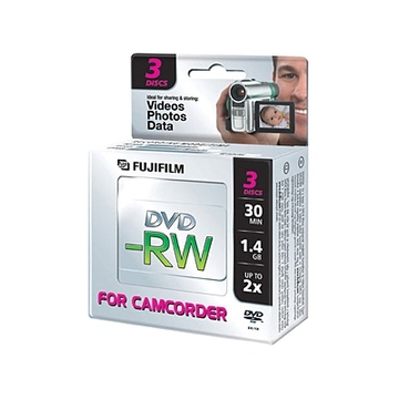 miniDVD-RW Fujifilm Jewel Case 3шт (1.4GB, 30мин)