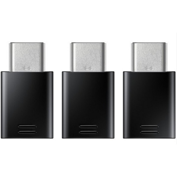 Адаптер Samsung EE-GN930K microUSB - USB Type-C Black (3 шт. в комплекте)