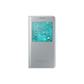Чехол Samsung S-View Cover EF-CG850B Silver (для Samsung SM-G850 Galaxy Alpha)