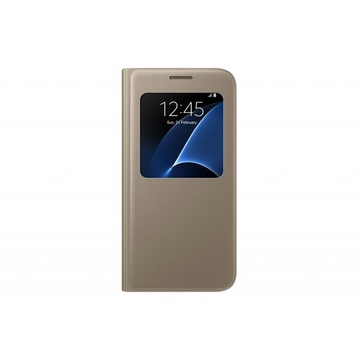 Чехол Samsung S-View EF-CG930P Gold (для Samsung SM-G930F Galaxy S7)