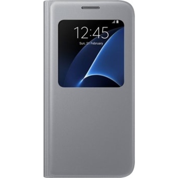 Чехол Samsung S-View EF-CG930P Silver (для Samsung SM-G930F Galaxy S7)