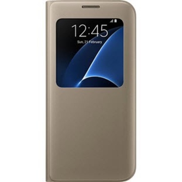 Чехол Samsung S-View EF-CG935P Gold (для Samsung SM-G935F Galaxy S7 Edge)