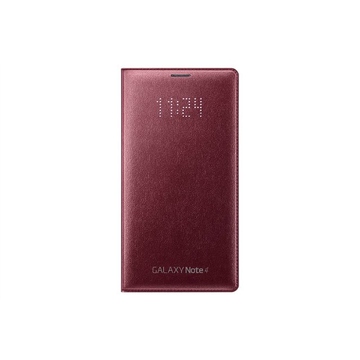 Чехол Samsung LED Flip Wallet EF-NN910B Dark Red (для Samsung SM-N910 Galaxy Note 4)