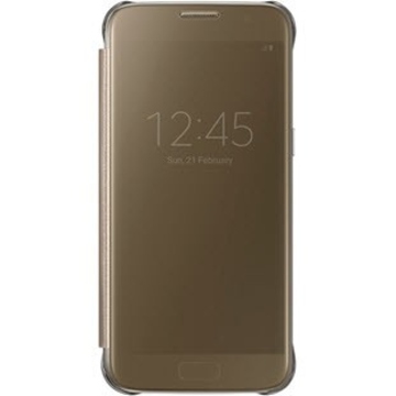 Чехол Samsung Clear View EF-ZG930C Gold (для Samsung SM-G930F Galaxy S7)