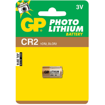 Батарейка GP CR2-BC1 (литиевая, CR2, 1 шт., в блистере, 1/10/450, срок хранения 7 лет)