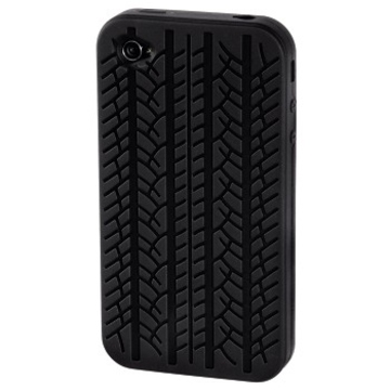 Футляр Hama Tire Black (для iPhone 4/4S, силикон, H-104576)