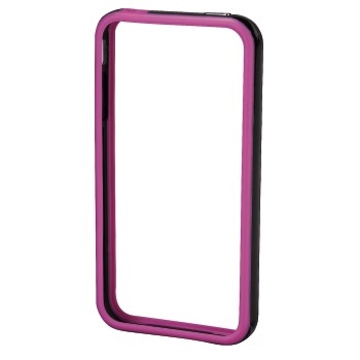 Бампер Hama Edge Protector Black Pink (для iPhone 4/4S, пластик, доступ ко всем кнопкам, H-106765)