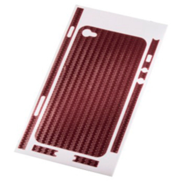 Пленка защитная Hama Carbon Red (для задней/боковой панели iPhone 4, H-108153)