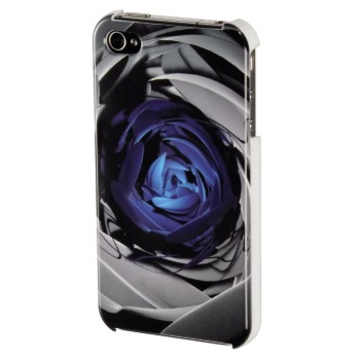 Футляр Hama Rose Blue (для iPhone4, доступ ко всем кнопкам, 3D рисунок, пластик, H-108507)