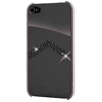 Футляр Hama Arrow Chrome (для iPhone4/4S, украшен кристаллами Swarowski, White Diamonds, пластик, H-108515)