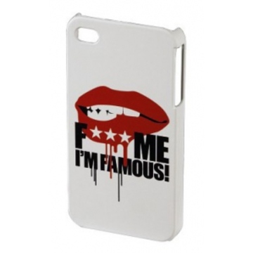 Футляр Hama FMIF Lip White (для iPhone 4/4S, F*** ME I"M FAMOUS, H-108592)