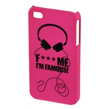 Футляр Hama FMIF Headset Pink (для iPhone4, F*** ME I"M FAMOUS, H-108596)
