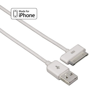 Кабель Hama White (для зарядки/синхронизации iPad/iPhone/iPod, 1м, H-115099)