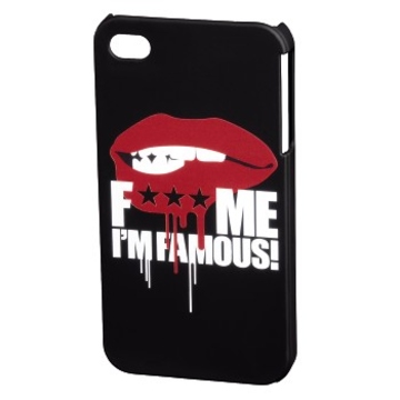 Футляр Hama FMIF Black (для iPhone 4/4S, F*** ME I`M FAMOUS, Mouth, пластик, H-115323)