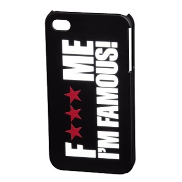 Футляр Hama FMIF Black (для iPhone 4/4S, F*** ME I`M FAMOUS, пластик, H-115328)