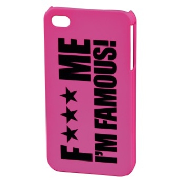 Футляр Hama FMIF Pink (для iPhone 4/4S, F*** ME I`M FAMOUS, пластик, H-115330)