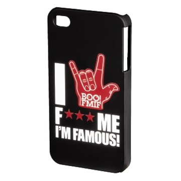 Футляр Hama BOO! Black (для iPhone 4/4S, F*** ME I`M FAMOUS, пластик, H-115356)