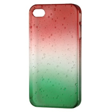 Футляр Hama Drop Red Green (для iPhone 4/4S, доступ ко всем кнопкам, пластик, H-115360)