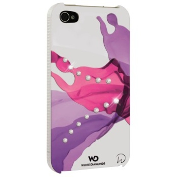 Футляр Hama Liquids Pink (для iPhone4/4S, украшен кристаллами Swarowski, White Diamonds, пластик, H-115386)